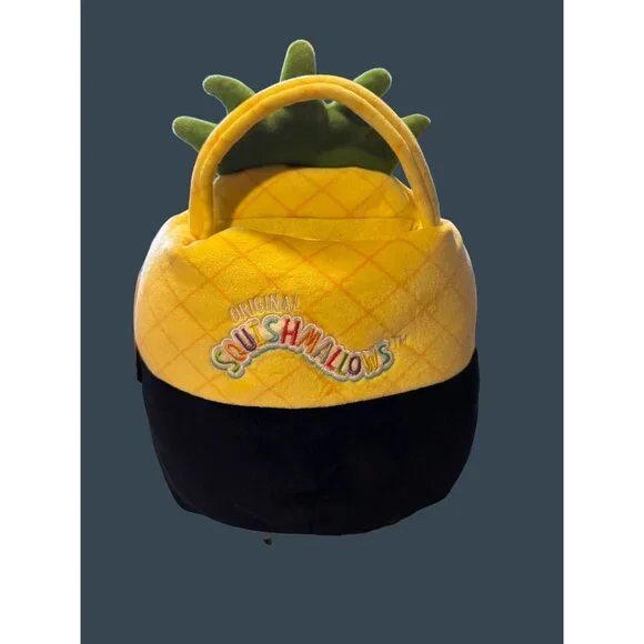 Squishmallows Halloween Pineapple Treat Pail "Maui" 3+ Plush Bucket Bag - Picture 12 of 12